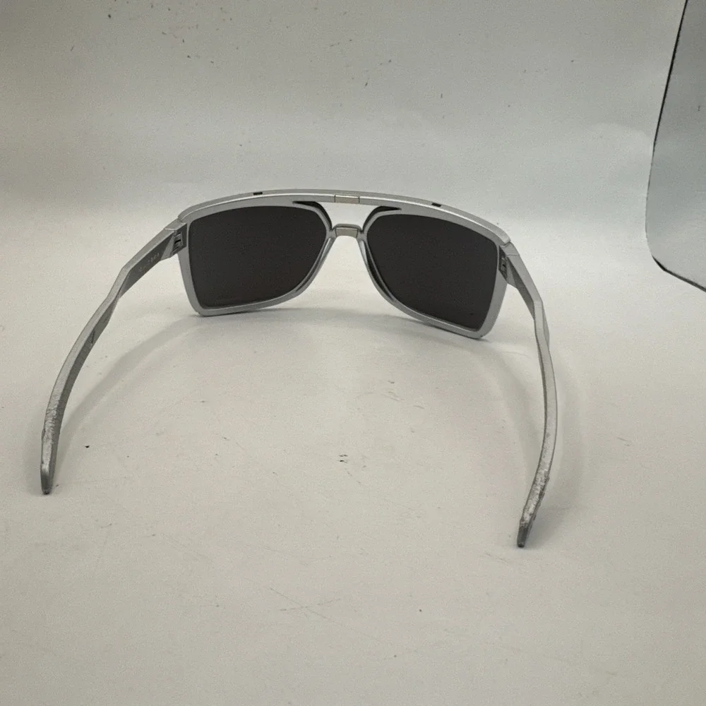 Oakley Castel Sunglasses Matte X Silver Prizm Black OO9147-0763